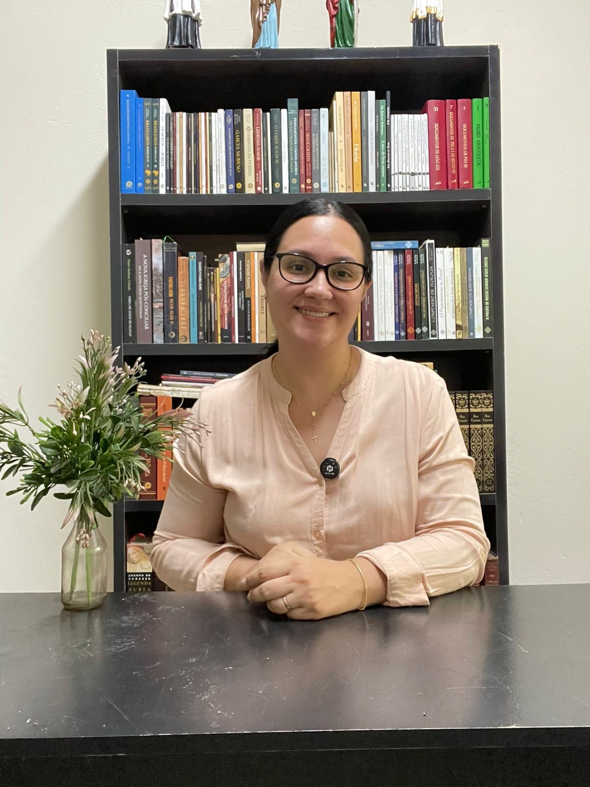 Eu, Bianca Chambó, professora da aula